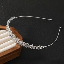 1 Stück/2 Stück modischer Kristall Krone Haarreif, glamouröser und glänzender Braut-Haarschmuck, geeignet als Accessoire für Frauen/Mädchen zu Hochzeit/Veranstaltung/Party/Geburtstag/Bankett