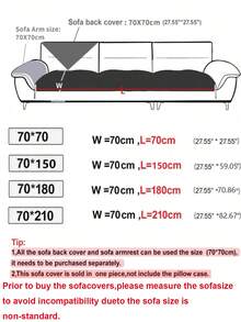 1pc Quilted Plush Sofa Cover, Solid Color Nordic Style Thickened 3D Design Sofa Protector, Non-Slip Anti-Scratch Sofa Slipcover For Living Room Bedroom Office, Fit 1-4 Seater Sofa With Armrest And Backrest - 淺灰色 - 查看 2