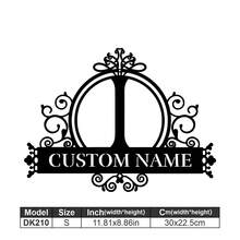 1 Logotipo de arte en metal fino - Logotipo personalizado con apellido, diseño de nombre, decoración del hogar con iniciales personalizadas en miniatura, estilo clásico, decoración de pared duradera montada en la pared para fiestas temáticas, regalos entrañables perfectos para amigos y familiares, regalos de boda personalizables, multifuncional, duradero, ornamental, reutilizable, exquisito, elegante, de alta calidad, colorido, moderno, personalizado, único, decoración del hogar, colgantes de pared personalizados - Multicolor - Ver 43