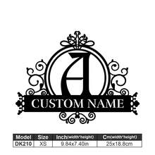 1 Logotipo de arte en metal fino - Logotipo personalizado con apellido, diseño de nombre, decoración del hogar con iniciales personalizadas en miniatura, estilo clásico, decoración de pared duradera montada en la pared para fiestas temáticas, regalos entrañables perfectos para amigos y familiares, regalos de boda personalizables, multifuncional, duradero, ornamental, reutilizable, exquisito, elegante, de alta calidad, colorido, moderno, personalizado, único, decoración del hogar, colgantes de pared personalizados - Multicolor - Ver 132