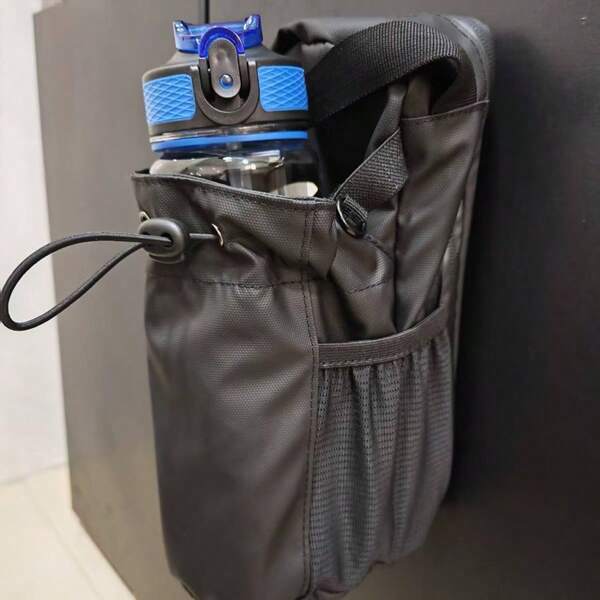 New Fitness Magnetic Water Bottle Bag, Large Capacity, Portable, Strong Magnet, Crossbody Bag, Water Bottle Holder