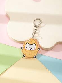 1 件亚克力卡通可爱罗勒线小猫主题钥匙扣吊坠背包装饰/包包配件/书包配件/钱包吊坠/朋友礼物汽车配件包饰哥特 Y2k