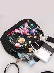Multi-Layer Crossbody Bag, Lightweight Shoulder Crossbody Bag, Mobile Phone Bag, Casual Bag Streetwear - Multicolor - View 4