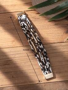 1 件波西米亚西部乡村豹纹多层手链，适合女士，适合日常使用、派对和音乐节