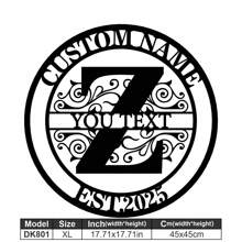 1 Fine Metal Art Logo - Personalized Last Name Logo, Name Design, Home Decoration With Custom Initials Thumbnail, Classic Style, Durable Wall-Mounted Wall Art Decoration For Theme Parties, Perfect Heartfelt Gifts For Friends And Family, Customizable Wedding Gifts.,Multi-Functional,Durable,Ornamental,Reusable,Exquisite,Stylish,High-Quality,Colorful,Modern,Custom,Personalized,Unique,Home Decor,Home Decor