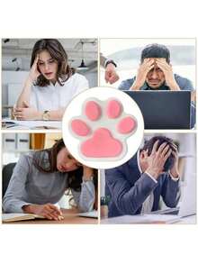 1pc Jumbo Cute Cat Paw Mochi Squishy - Đồ chơi giảm căng thẳng họa tiết hoạt hình, Công cụ giảm áp lực phục hồi chậm, Phù hợp với mọi người, Chất liệu nhựa, Quà tặng đồ chơi trẻ em - Nhiều màu - Xem 11