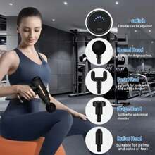 Pistola de fascitis - Asiento muscular - Martillo eléctrico multifuncional portátil de grado fisioterapéutico profesional para hombros, cuello, cintura, percusión corporal eléctrica