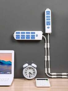20pcs Multi-Functional Self-Adhesive Power Strip Holders - Wall Mountable Cable Organizers For Home, Office & Travel​ - Multicolor - View 4