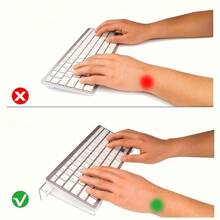 1pc Acrylic Keyboard Stand - Compact Desktop Lifter For Keyboard And Mini PC, Durable Plastic, Uncharged, Mixed Color, Space-Saving Design For Modern Workspaces, Keyboard Stand | Sleek Keyboard Stand | Durable Plastic Stand, Keyboard Tray