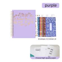 Financial Book, Cash Budget Book, B5 Size, Including Paper Bag, Notebook, Paper House Making, Gratitude, Appreciation And Blessing Plan With Monthly And Activity Flags, Stickers, Etc. Notebook Set (Letter Paper X12/Stickers X4)