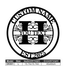 1 Fine Metal Art Logo - Personalized Last Name Logo, Name Design, Home Decoration With Custom Initials Thumbnail, Classic Style, Durable Wall-Mounted Wall Art Decoration For Theme Parties, Perfect Heartfelt Gifts For Friends And Family, Customizable Wedding Gifts.,Multi-Functional,Durable,Ornamental,Reusable,Exquisite,Stylish,High-Quality,Colorful,Modern,Custom,Personalized,Unique,Home Decor,Home Decor