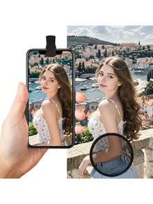 Kit de filtro CPL de clip de 52 mm compatible con cámaras de smartphone, compatible con 16, 15, 14, 13, 12, 11 y otros smartphones, filtro de lente polarizador circular con recubrimiento multicapa ultrafino - Negro - Ver 3