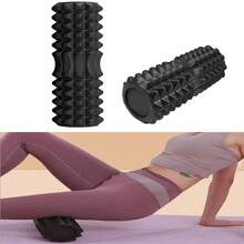 1pc Advanced Size Foam Roller & Massage Ball Combo Set, Suitable For Post-Workout Muscle Relaxation, Helps Body Shaping, Made Of EVA Material, 3D Yoga Roller, Fascia Massage Stick, For Home Fitness Relaxation, Gym Massage, Office Sedentary Massage - Black - View 1