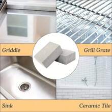 4pcs Heavy Duty Grill Cleaning Bricks: Heat-Resistant Non-Slip Scraper For Removing Grease And Residue - Ideal For Barbecue, Camping, Picnics And Backyard Maintenance, Grill Maintenance | Portable Grill Cleaner | Heat-Resistant Bristles, Outdoor Barbecue Accessories, Cleaning Tools For Lava Rocks, Kitchen Utensils