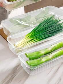 Airtight Clear Plastic Pasta Storage Container - Rectangular Spaghetti Noodles Organizer For Pantry/Refrigerator, Horizontal Space-Saving Design, Leak-Proof Food Canister (Multi-Purpose Kitchen Storage)
