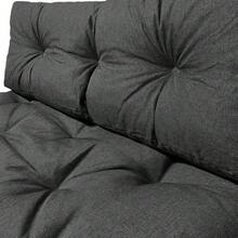 2025's Hottt-VOT® Euro Pallet Cushions Set For Outdoor Or Indoor, Pallet Seat Cushions 120x80, Pallet Back Cushions 120x40, Waterproof, Grey-Grey Set Of 4 - Bildfarbe - View 3