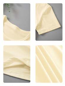 Camiseta de talla grande para mujer con estampado de coco, camiseta suelta de color cómodo con puesta de sol, camiseta de playa de vacaciones de verano de talla grande, camiseta de surf de verano, blusas, camisetas, verano para mujer, camisetas gráficas para mujer, blusas para mujer, camiseta de talla grande - Albaricoque - Ver 9