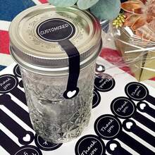 [Custom] 1 Customizable Packaging Seal Sticker, Suitable For Popcorn, Cake Boxes, Baking, Black Matte Polka Dot Seal Sticker,Graphic Print - Black - View 4