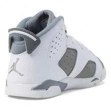 Toddler's Jordan 6 Retro "Cool Grey" Wht/Med Grey-Cool Grey (DV3606 100) - White - View 5