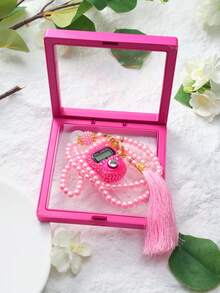 1pc Set Saudi Arabian Counter, 99 Beads Prayer Beads, Multi-Color Options, Rhinestone Digital Counter In Square Gift Box - Multicolor - View 17