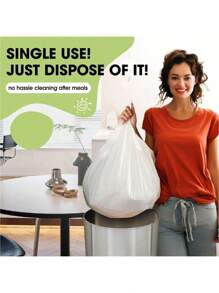 1/4pcs Disposable Party Tablecloth, PEVA Material, White Color, For Birthday, Dessert, Family Gathering, Party Decoration, Christmas, Mother's Day, Graduation