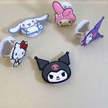 Sanrio Sanrio Characters - Hello Kitty, Pompompurin, Kuromi, My Melody Cartoon Pattern Foldable Smartphone Stand And Holder Grip Accessories, Portable And Decorative For Mobile Devices Compatible With IPhone, Android Phone, Gift For Birthday, Family, Friends Push-Pull Phone Grip, Phone Holder, Phone Accessories