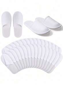 1/3/5/10/20pcs Disposable Slippers, Indoor Slippers, Plush Slippers, Disposable Hotel Slippers, Women Men Slippers For Air Travel, Guest Room, Hotel, Hotel Supplies, Cleaning Supplies, Household Gadgets, Back To School Supplies,Suitable For Travel Hotel And Home, Back To School Supplies