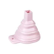 1 pieza Embudo mini retráctil de boca ancha, apto para porcionar aceite de cocina, salsa de soja, vinagre y artículos de limpieza de baño