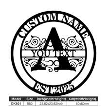 1 Fine Metal Art Logo - Personalized Last Name Logo, Name Design, Home Decoration With Custom Initials Thumbnail, Classic Style, Durable Wall-Mounted Wall Art Decoration For Theme Parties, Perfect Heartfelt Gifts For Friends And Family, Customizable Wedding Gifts.,Multi-Functional,Durable,Ornamental,Reusable,Exquisite,Stylish,High-Quality,Colorful,Modern,Custom,Personalized,Unique,Home Decor,Home Decor