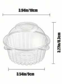 10 piezas/20 piezas/30 piezas Cajas para tartas con forma de cabeza de oso, duraderas y fáciles de almacenar para guardar caramelos, sándwiches y frutas; ideal para el hogar, restaurante, picnic y fiesta
