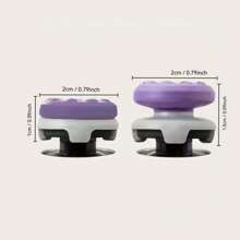 2 Packs Universal Rubber Thumb Grip Extenders For P4/PS Controllers, Reusable Joystick Keycaps With Medium & High Concave, Design For Enhanced Gaming Experience