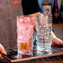 1pc Big Eye Monster Face Tiki Glass, Creative Cocktail/Juice Cup For Restaurant, Bar