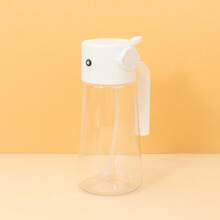 1 pieza Dispensador de aceite de cocina multifunción de 470ml. Disponible en opciones de color negro y blanco. Este innovador recipiente ofrece opciones tanto de vertido como de rociado. El diseño de rociado distribuye el aceite de manera uniforme, ideal para una cocción saludable, apto para freír, hornear, suministros para cena familiar y suministros para fiestas.