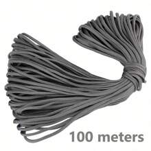 10/50/100M Black Nylon Macrame Cord - Versatile Braided String For Bracelets, Shamballa Rope & Crafts, 0.5-4mm Thickness