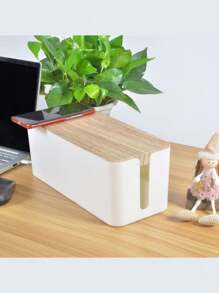 1-Piece Cable Organizer | Power Strip Organizer | Cord Organizer | Hide Power Strips And Cords On TVs, Computers, And Desks | Pet Protection. Power Strip Surge Protector Wire Management Cover For Desktops, Homes, Offices, And Kitchens.