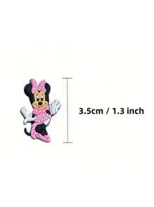 Sanrio Disney 12 Cute Mickey Mouse Shoe Accessories, Suitable For Clog Decoration, Cartoon Accessories, Suitable For Men And Women Footwear