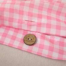 2Pcs Breathable Polyester Fiber Pillows: Machine - Washable, Dry - Cleanable & Quick - Drying With Chic Button Detailing(Only Two Pillowcases)