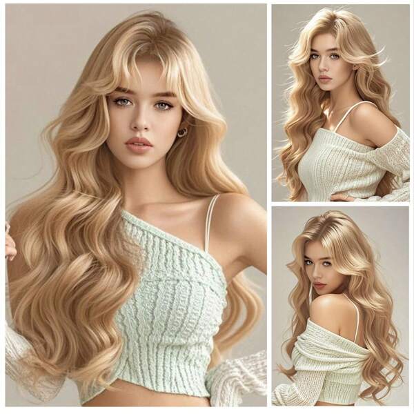 Gorgeous Wavy Blonde Wig - Radiate Chic And Sophistication