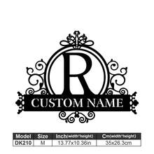 1 Logotipo de arte en metal fino - Logotipo personalizado con apellido, diseño de nombre, decoración del hogar con iniciales personalizadas en miniatura, estilo clásico, decoración de pared duradera montada en la pared para fiestas temáticas, regalos entrañables perfectos para amigos y familiares, regalos de boda personalizables, multifuncional, duradero, ornamental, reutilizable, exquisito, elegante, de alta calidad, colorido, moderno, personalizado, único, decoración del hogar, colgantes de pared personalizados - Multicolor - Ver 86