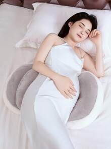 U-Shaped Adjustable Pregnancy Pillow, Multifunctional Pregnancy Support Cushion Suitable For Back, Leg, Belly, Whole Body Comfort, Soft Polyester Fiber, Suitable For Side Sleeping - Multicolor - View 1