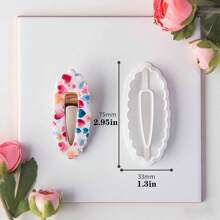 1 Stück/3 Stücke Welliges Design Haarclip Weiche Ton Form, Große Haaraccessoire Modellierton Ausstecher DIY Geschenk Bastelwerkzeug