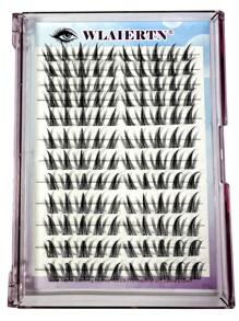 120 Stück/Packung Manga Cluster Wimpern Neun-Schweif Natürliche Falsche Wimpern, Anfänger-freundliches Kaninchenhaar Segmentdesign, natürlich aussehend, augenvergrößernd und hochvolumige Wimperncluster, Wimperncluster, Einzelwimpern, Wimpern, Falsche Wimpern