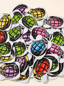 100pcs Bomb Bag Prank Toy Simulation Inflatable Bomb Pouch Self Detonating Grenade Fake Bomb Self Inflatable Prank Liar Toy, Prank Toy Bomb Bag Bomb Funny Stress Practical Joke Toy Toy Spray Toy Grenade Bag Fool Simulator, Self Inflating Grenade Small Explosion Bag Fiction Prank Toy Self Detonating Grenade Model Slippery - Multicolor - View 8