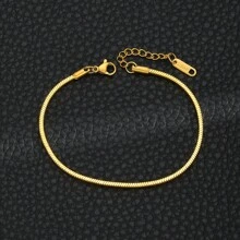 1pc Fashionable Stainless Steel Men's Bracelet, Minimalist Hip-Hop Style, Suitable For Parties And Stylish Jewelry Gifts