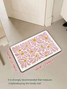 Thảm tắm họa tiết hoa màu hồng mềm mại và thoải mái, chống trượt, có thể giặt bằng máy cho phòng ngủ, bồn tắm, phòng tắm vòi sen | Sợi siêu mịn có lớp lót cao su Trang trí phòng tắm tại nhà Thảm trải sàn Thảm trải sàn ngoài trời Thảm cửa Trang trí mùa thu Phụ kiện phòng tắm Trang trí lối vào trường học trở lại - Nhiều màu - Xem 18