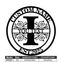 1 Fine Metal Art Logo - Personalized Last Name Logo, Name Design, Home Decoration With Custom Initials Thumbnail, Classic Style, Durable Wall-Mounted Wall Art Decoration For Theme Parties, Perfect Heartfelt Gifts For Friends And Family, Customizable Wedding Gifts.,Multi-Functional,Durable,Ornamental,Reusable,Exquisite,Stylish,High-Quality,Colorful,Modern,Custom,Personalized,Unique,Home Decor,Home Decor