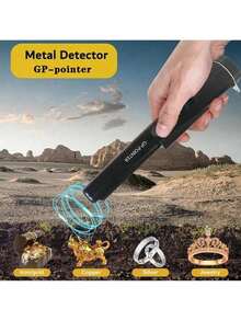 1pc Waterproof Metal Detector Wand, Professional Handheld Pin-Point Detector, Adult Treasure Hunting Probe, Convenient Detector, Metal Detector Probe, 360° Positioning Probe, With Waist Bag, Suitable For Adults (3 Modes) - Black - View 7