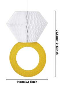 1pc Honeycomb Ball Decoration, Suitable For Wedding, Engagement, Bachelorette Party And Wedding Party Decor