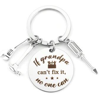 1pc Grandpa Gifts,Stocking Stuffers For Men,Grandparents Christmas Gifts,Grandpa Father Day Gifts For Grandpa Birthday Gifts Keychain,Grandparents Day Gifts For Grandparents,Grandpa Christmas Gifts