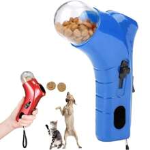 Cat Treat Shooter Gun, Handheld Interactive Pet Training Feeder, Pet Snack Slinger For Exercise Training, Fun Food Dispenser Guns Toy, Cats Dog Food Shooter Launchers For Indoor Outdoor
